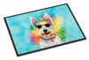 Westie Hippie Dawg Doormat 24H X 36W DAC2570 product image at NuMercy