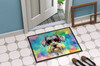 Schnauzer Hippie Dawg Doormat 24H X 36W DAC2553 product image at NuMercy 4