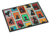 Lots of Black French Bulldog Doormat 24H X 36W product image at NuMercy