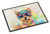 Yorkshire Terrier Hippie Dawg Doormat 24H X 36W DAC2577 product image at NuMercy