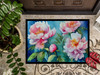 Peonies in Watercolor Doormat 24H X 36W DAC1593 product image at NuMercy 3