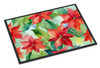 Poinsettias in Watercolor Doormat 24H X 36W product image at NuMercy