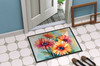 Gerbera Daisies in Watercolor Doormat 24H X 36W DAC1572 product image at NuMercy 4
