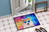 Samoyed Hippie Dawg Doormat 24H X 36W DAC2549 product image at NuMercy 4