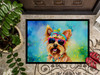 Yorkshire Terrier Hippie Dawg Doormat 24H X 36W DAC2575 product image at NuMercy 3
