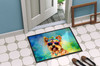 Yorkshire Terrier Hippie Dawg Doormat 24H X 36W DAC2575 product image at NuMercy 4