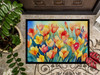 Freesias in Watercolor Doormat 24H X 36W DAC1569 product image at NuMercy 3