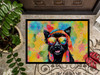 Scottish Terrier Hippie Dawg Doormat 24H X 36W DAC2558 product image at NuMercy 3