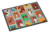 Lots of Red Border Collie Doormat 24H X 36W product image at NuMercy