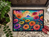 Zinnias in Color Doormat 24H X 36W product image at NuMercy 3