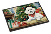 Bichon Frise Cozy Christmas Doormat 24H X 36W product image at NuMercy