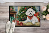 Bichon Frise Cozy Christmas Doormat 24H X 36W product image at NuMercy 2
