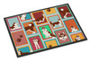 Lots of Red Siberian Husky Doormat 24H X 36W product image at NuMercy