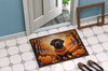 Chocolate Labrador Retriever Fall Doormat 24H X 36W product image at NuMercy 4
