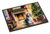 Bearded Collie Cozy Christmas Doormat 24H X 36W product image at NuMercy