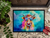 Hippie Animal Malvi Cow Doormat 24H X 36W DAC4007 product image at NuMercy 3