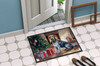 Irish Wolfhound Cozy Christmas Doormat 24H X 36W product image at NuMercy 4