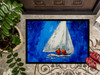 Twos Company Sailboat Doormat 24H X 36W product image at NuMercy 3