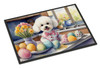 Decorating Easter Bichon Frise Doormat 24H X 36W product image at NuMercy