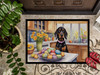Decorating Easter Black and Tan Coonhound Doormat 24H X 36W product image at NuMercy 3