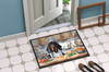 Black and Tan Coonhound The Chef Doormat 24H X 36W product image at NuMercy 4