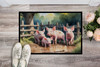 Piglets in the Mud Doormat 24H X 36W product image at NuMercy 2