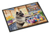 Decorating Easter Keeshond Doormat 24H X 36W product image at NuMercy