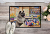 Decorating Easter Keeshond Doormat 24H X 36W product image at NuMercy 2
