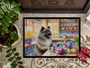 Decorating Easter Keeshond Doormat 24H X 36W product image at NuMercy 3