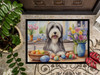 Decorating Easter Bearded Collie Doormat 24H X 36W product image at NuMercy 3