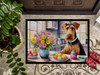 Decorating Easter Airedale Terrier Doormat 24H X 36W product image at NuMercy 3