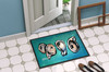 Four Oyster Shells on Board Doormat 24H X 36W product image at NuMercy 4