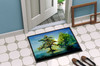 Cypress Tree in the Bayou Blue Doormat 24H X 36W product image at NuMercy 4