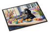 Decorating Easter Black Poodle Doormat 24H X 36W DAC6874 product image at NuMercy