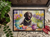 Decorating Easter Curly-Coated Retriever Doormat 24H X 36W product image at NuMercy 3