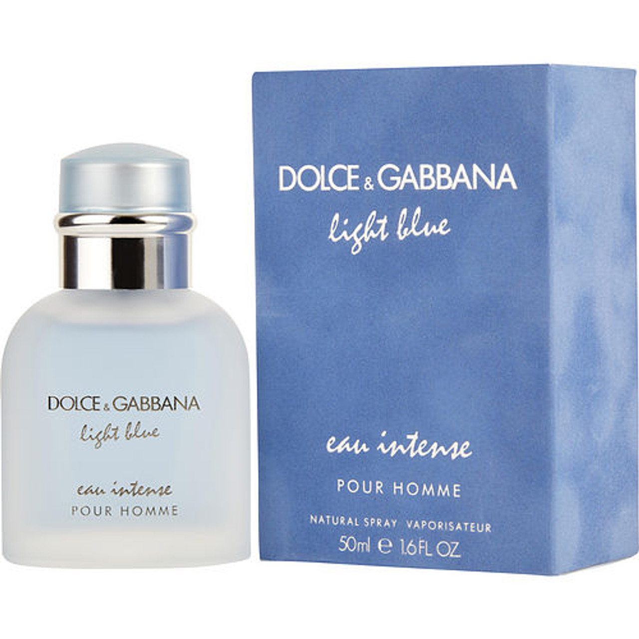 D & G Light Blue Eau Intense by Dolce & Gabbana Eau De Parfum Spray 1.6 oz  - NuMercy.com