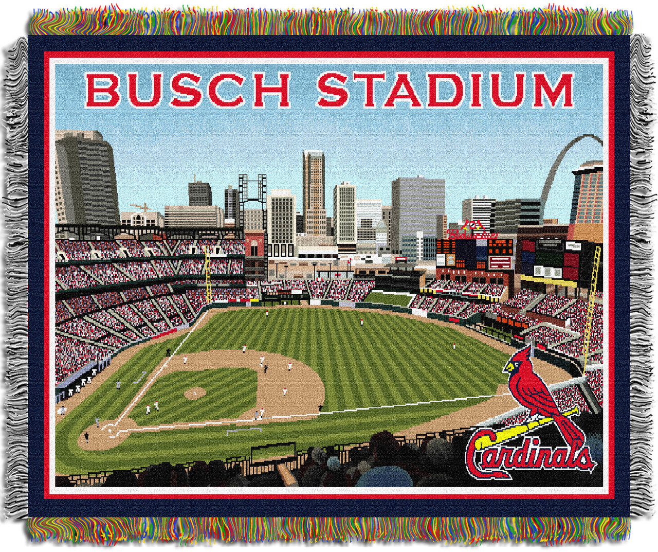 St Louis Cardinals Former Busch Stadium Beach Towel