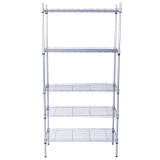5-Shelf Adjustable; Heavy Duty Storage Shelving Unit; Steel Organizer ...