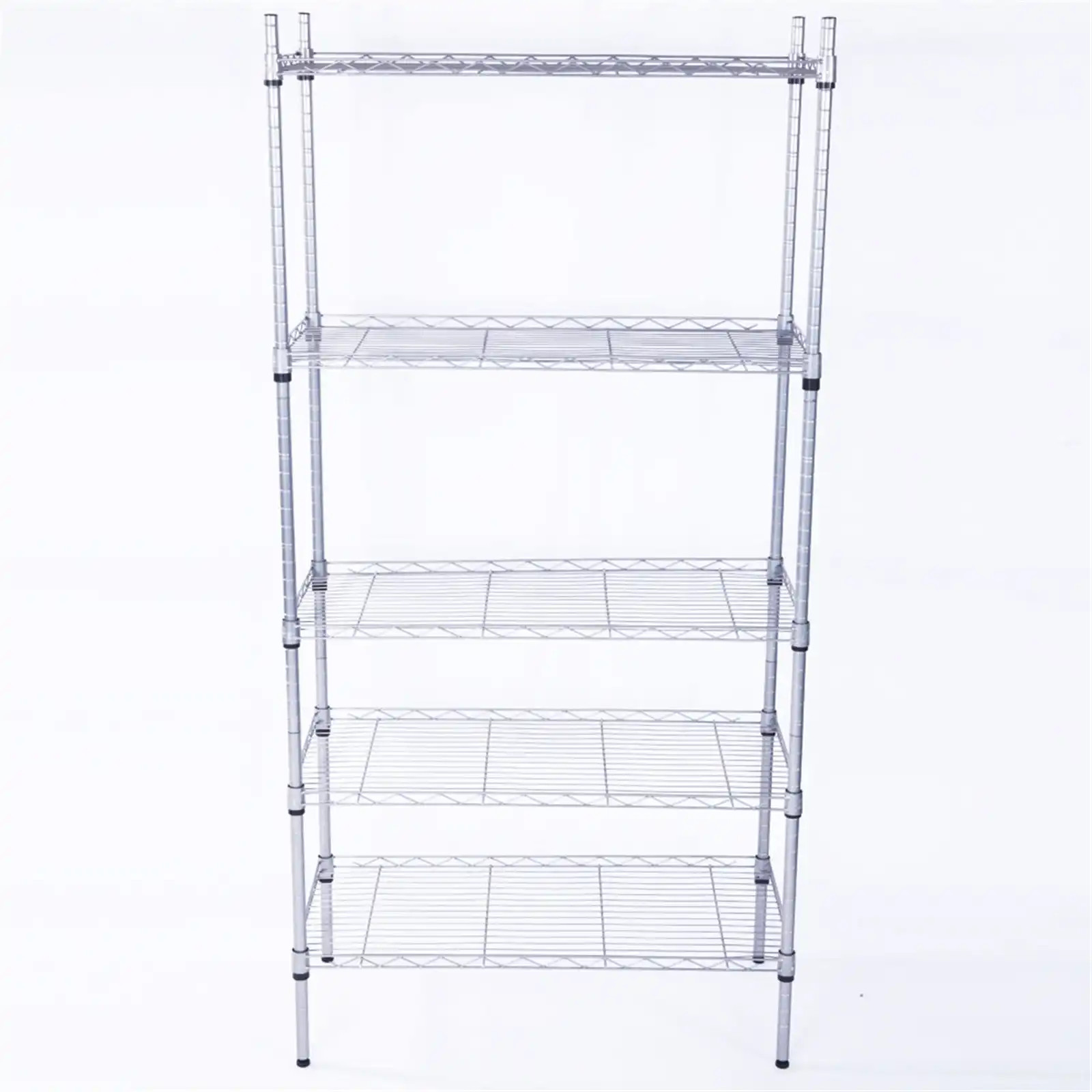 5-Shelf Adjustable; Heavy Duty Storage Shelving Unit; Steel Organizer ...