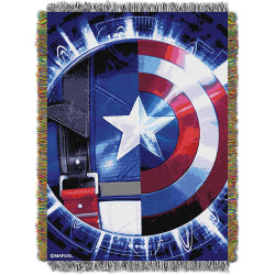 Captain America, "Star Agent" Woven Tapestry Throw Blanket