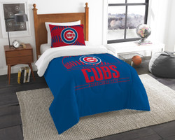 Chicago Cubs MLB Bedding Twin Comforter & Sham Set