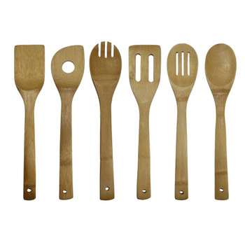 Oceanstar 6 Piece Bamboo Cooking Utensil Set product image at NuMercy