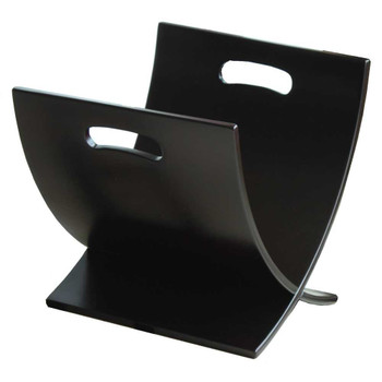 Oceanstar Contemporary Espresso Finish Wooden Magazine Rack M1170 product image at NuMercy