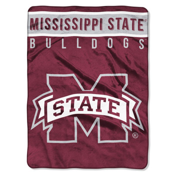 Mississippi State Bulldogs Basic Raschel Throw Blanket