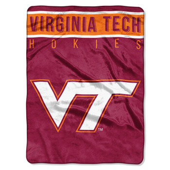 Virginia Tech Hokies Basic Raschel Throw Blanket