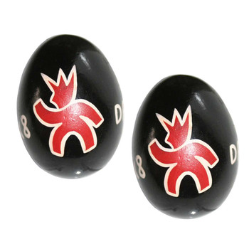 X8 Drums Hand Painted Wooden Egg Shakers - Pair