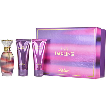 Lucky Darling by Lucky Brand Eau De Parfum Spray 3.4 oz , Body Lotion 3.4 oz & Shower Gel 3.4 oz