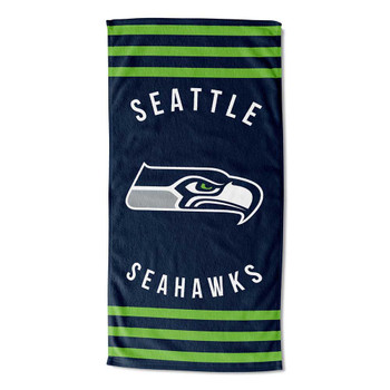 Seattle Seahawks NFL Stripes Beach Towel