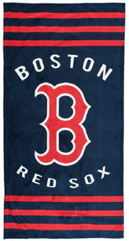 Boston Red Sox MLB Stripes Beach Towel