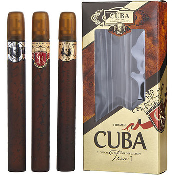 Cuba Variety by Cuba 3 Piece Trio I with Cuba Gold & Vip & Royal and All Are Eau De Toilette Spray 1.17 Oz